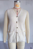 Button-Front Knit Sweater Vest