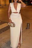 Ruched Cutout Maxi Dress