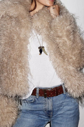 Plush Faux Fur Jacket