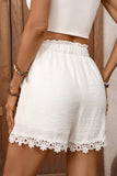 Lace-Trim Casual Shorts