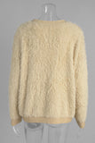 Button-Up Fuzzy Cardigan