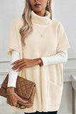 Turtleneck Oversized Sweater with Pockets