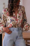 Floral Button-Down Blouse
