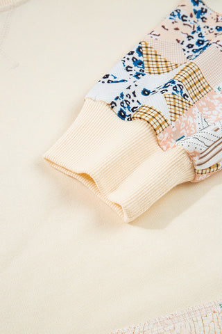 Patterned Casual Hoodie