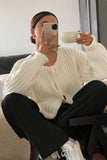 Knit Button Cardigan Sweater