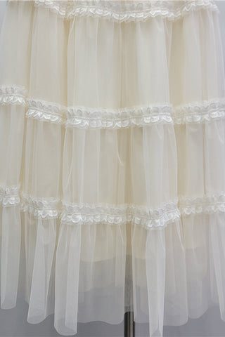 Layered Skirt with Lace Detail