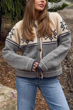 Snowflake Pattern Cardigan