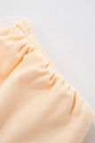 Ruched Draped Tank Top with Shoulder Detail