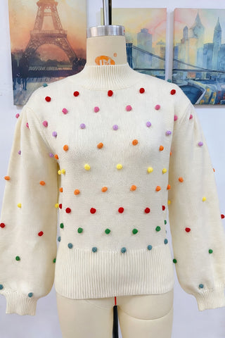 Playful Polka Dot Sweater