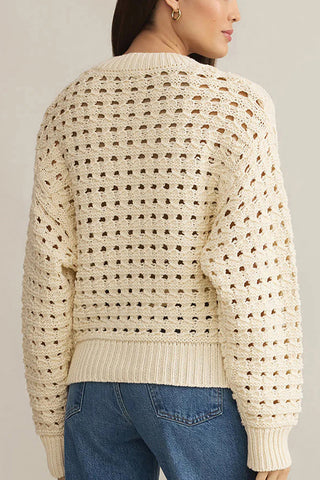 Zip-Front Crochet Cardigan
