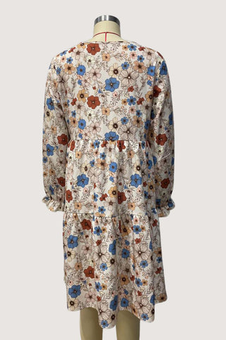 Floral Tiered Casual Dress