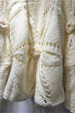 Knit Sweater with Floral Accents