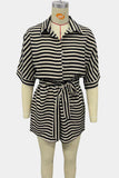 Striped Tie-Waist Romper