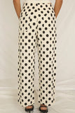 Polka Dot Pocket Detail Pants