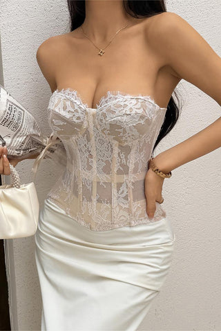 Elegant Lace Corset Top