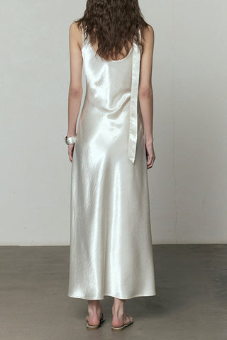 Sleeveless Casual Maxi Dress with Twist Detail