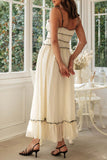 Ruffle Hem Bow Midi Dress