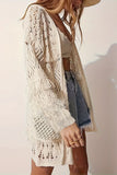 Open-Front Crochet Cardigan