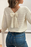 Bow-Back Detail Sweater