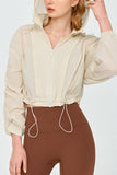 Hooded Drawstring Jacket