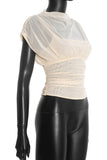 Gathered Drape Tank Top