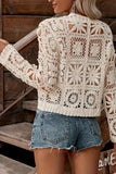 Crochet Button-Front Blouse