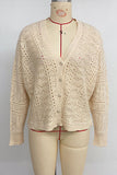 Button-Up Knit Cardigan Sweater