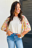Floral Kimono Sleeve Tee