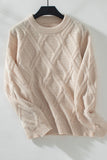 Textured Cable Knit Sweater