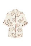Paisley Print Shirt and Mini Skirt Set