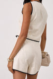 Stylish Vest and Skirt Set