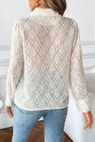 Textured Button-Up Blouse