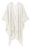 Open-Front Fringe Shrug