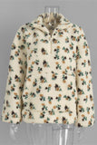 Quarter-Zip Hoodie with Patterned Design