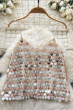 Sequin Embellished Tank Top