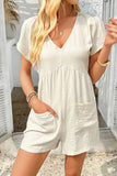 Open Back Draped Romper