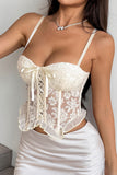 Lace-Up Corset Tank Top