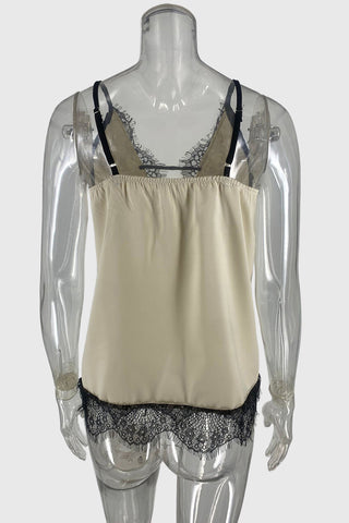 Lace-Trimmed Camisole Top
