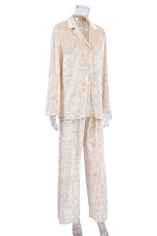 Elegant Wide-Leg Pants Set