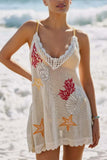Halter Neck Knit Cover-Up Dress