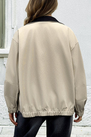 Stylish Zip-Up Casual Jacket
