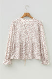 Floral Tie-Front Blouse