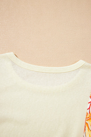 Floral Kimono Sleeve Tee