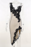 Night Out Dress with Lace Embellishment