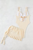 Elegant Bikini Set with Ruffle Accents