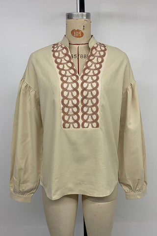 Elegant Patterned Blouse