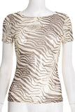 Animal Print Short Sleeve T-Shirt