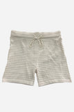 Buttoned Knit Short Set