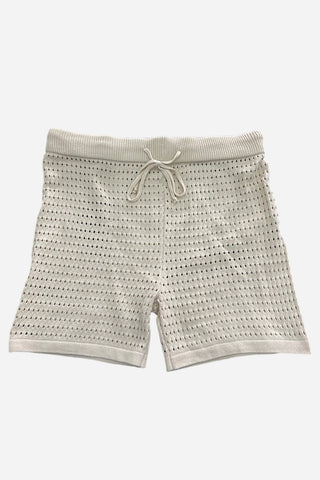 Buttoned Knit Short Set