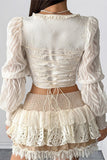 Lace Accent Corset Top